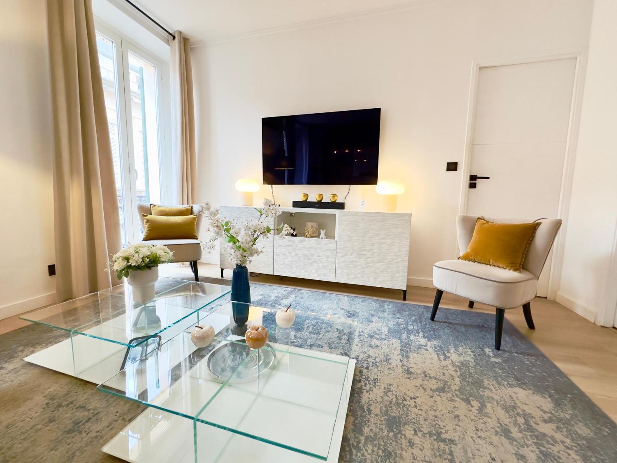 Luxueux 3 Pieces 80M2 - 2Ch - 2 Sdb - 1Mn Beach Croisette Cannes Ngoại thất bức ảnh